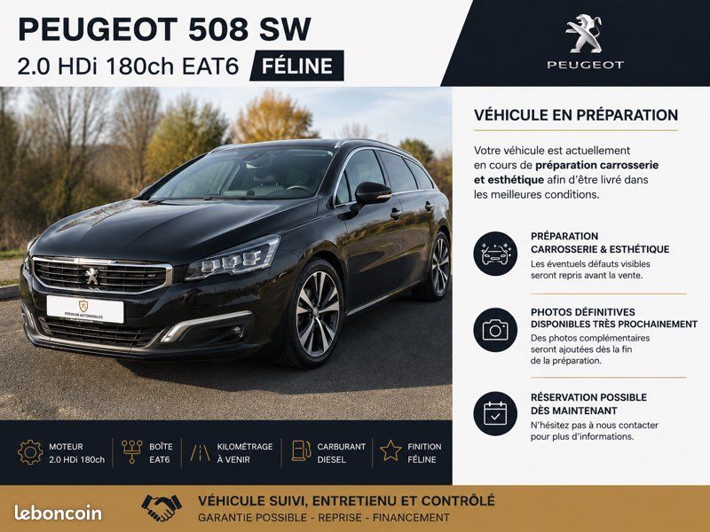 PEUGEOT 508 SW 2.0 BLUEHDI 180CH S&S EAT6 FÉLINE